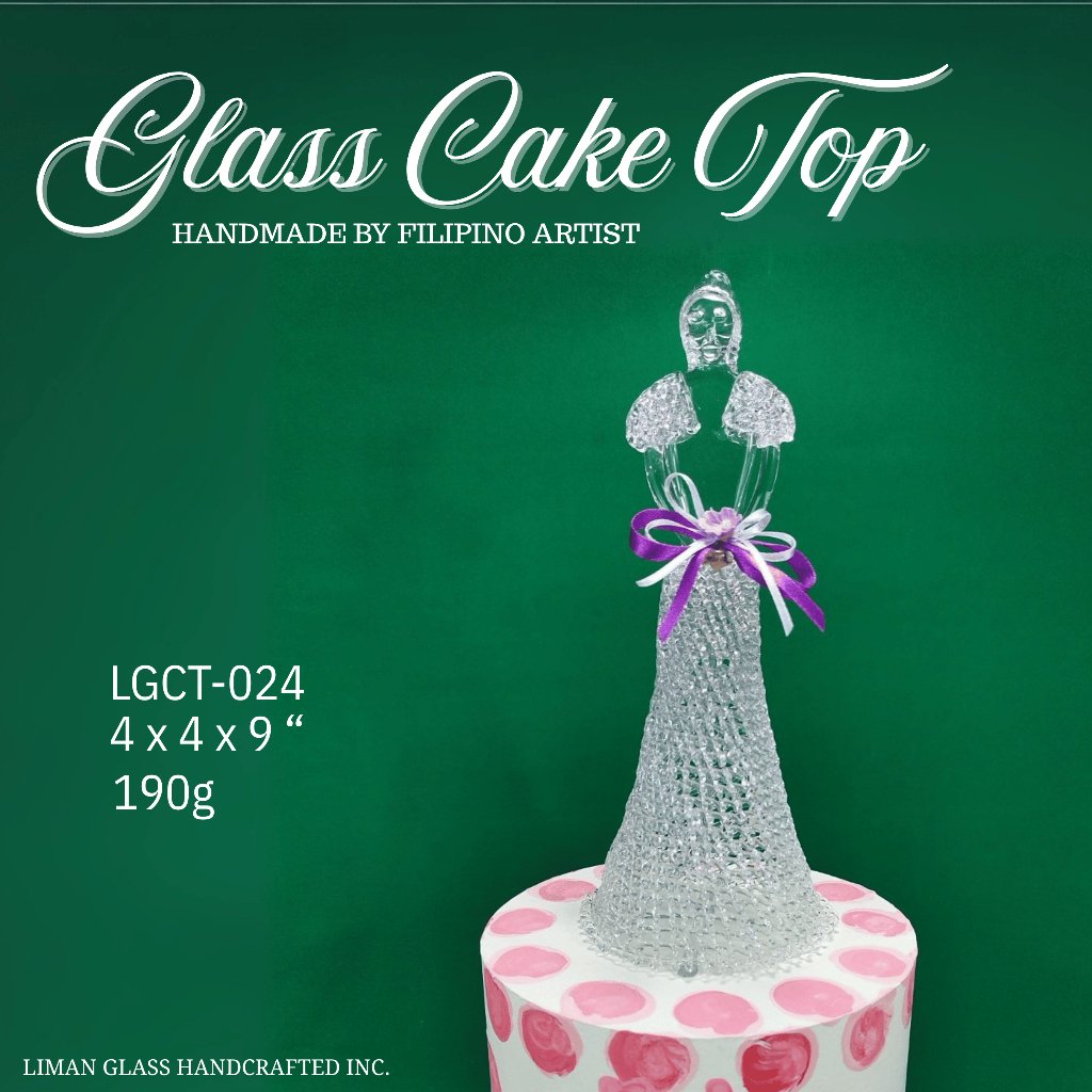 Handmade Glass Cake Top By Filipino Artist For All Occasions - Image 20