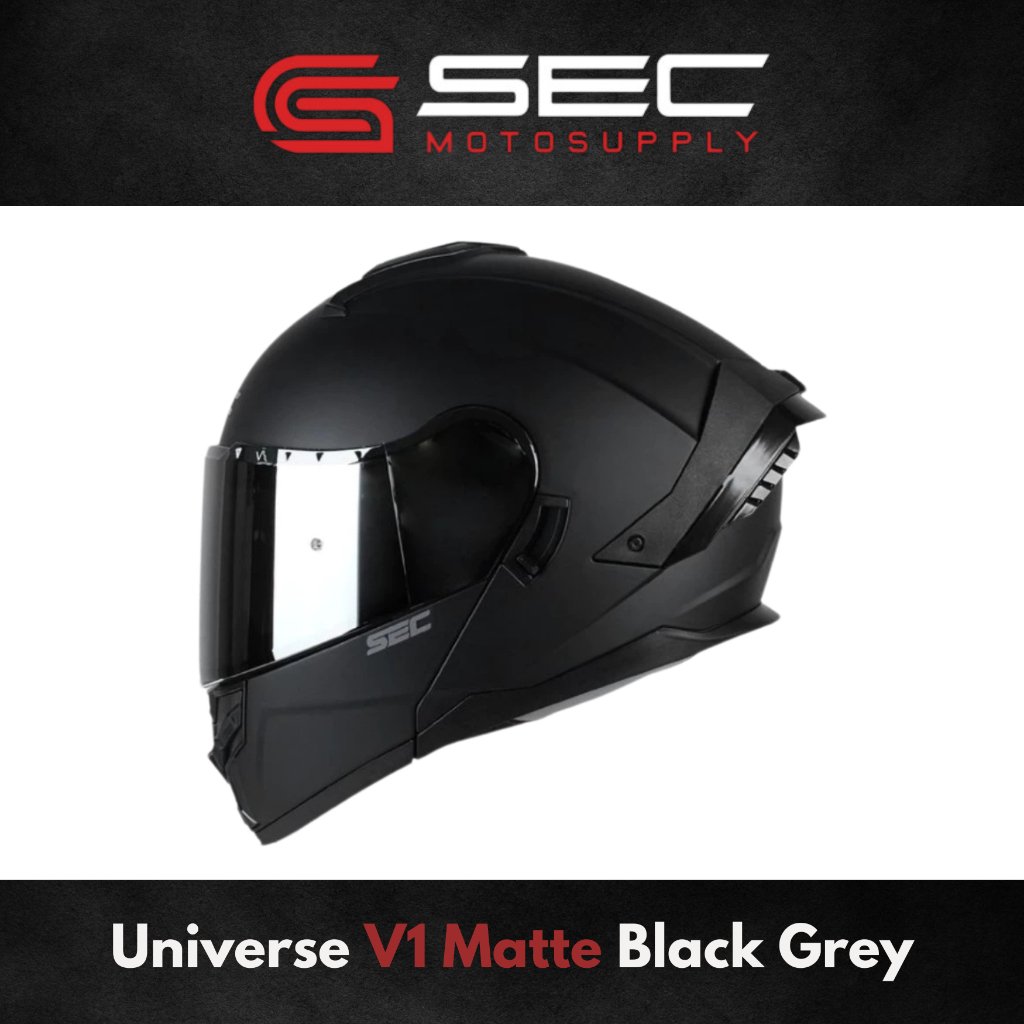Sec Modular Helmet For Motorcycle | Universe Solid (L & XL) - Image 6