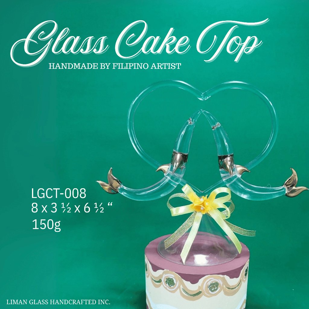 Handmade Glass Cake Top By Filipino Artist For All Occasions - Image 6