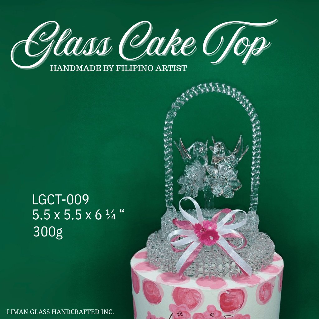 Handmade Glass Cake Top By Filipino Artist For All Occasions - Image 7